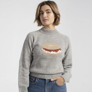 Rachel Antonoff Shmear Pullover - Grey Bagel - Never Worn, NWT - Medium